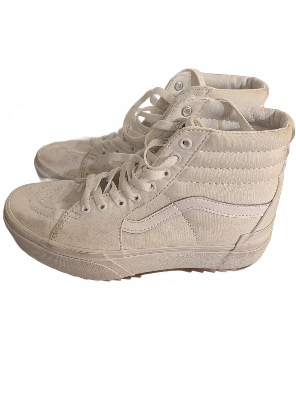 Modern Streetwear Skater Platform High Top Sneakers Size 9 Womens Vans - Picture 2 of 6